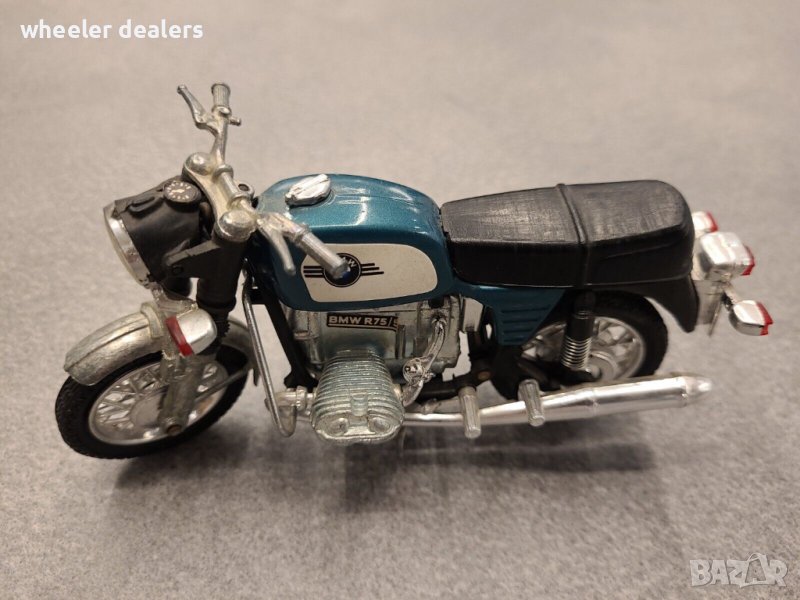 Метална количка - мотор BMW R75/5 мащаб 1:15 на Polistil, снимка 1