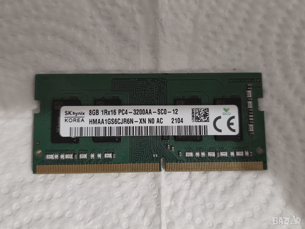 8GB DDR4 Hynix HMAA1GS6CJR6N So-DIMM, снимка 1