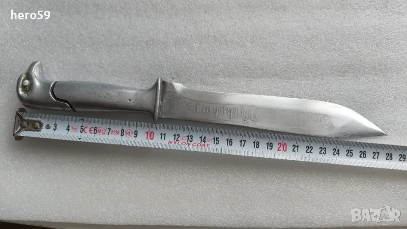 WW2-Много рядък немски нож,африкански корпус(Deutsche afrikakorpus) кортик,щик,ятаган, снимка 1