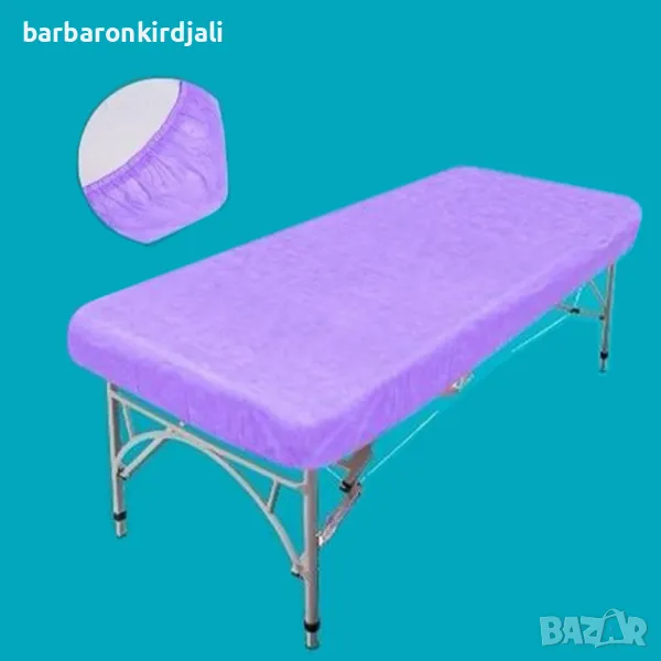 Чаршаф с цял ластик Лилав - 80 х 220, снимка 1