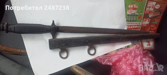 Стар кортик,с бронзови елементи, снимка 2 - Антикварни и старинни предмети - 52303695