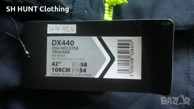 PORTWEST DX440 DX4 Holster Pocket Stretch Trouser размер 58 / 3XL еластичен работен панталон W4-464, снимка 14 - Панталони - 52025474