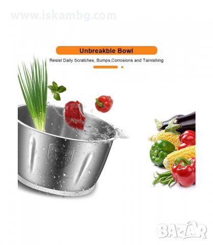 ЕЛЕКТРИЧЕСКИ КУХНЕНСКИ ЧОПЪР 500W BIOLOMIX - код 2828, снимка 2 - Чопъри и пасатори - 33915614