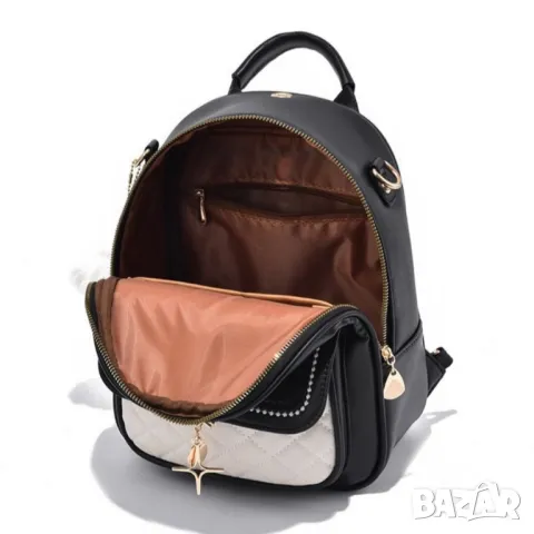 Дамска чанта - раница Nolana Green, снимка 2 - Чанти - 47923479