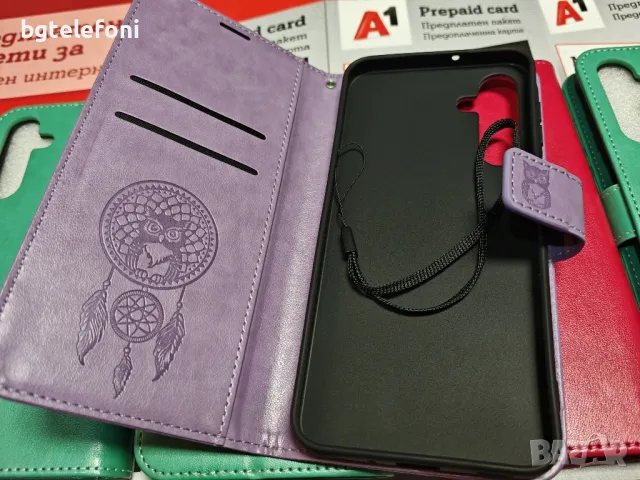 Samsung Galaxy A16 5G луксозен цветен тефтер, снимка 6 - Калъфи, кейсове - 47960744