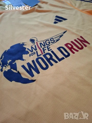 World Run Мъжка тениска АДИДАС / Adidas, Чисто нова, Размер M, L, снимка 6 - Спортни дрехи, екипи - 50757070