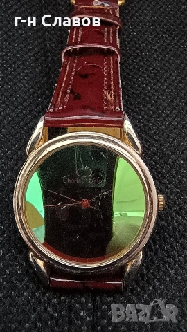 18k Gold Charles Delon, огледално стъкло, нова AGFA батерия. , снимка 11 - Мъжки - 53606554