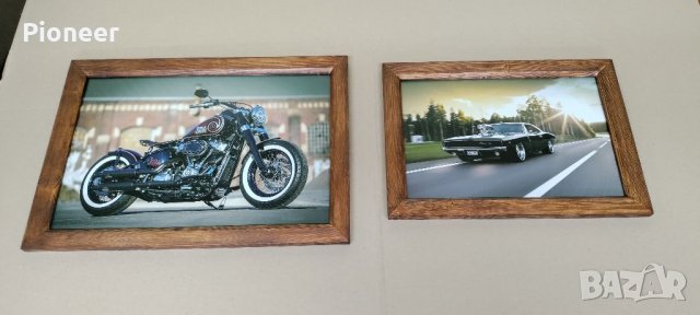 Картини Harley Davidson и Dodge charger , снимка 1 - Картини - 39534019