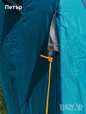 Продавам чисто нова синя много лека двуслойна палатка с алуминиеви рейки и два входа , снимка 14 - Палатки - 41573471