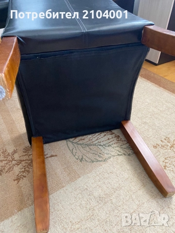 Трапезен стол BAKKELY кожен тъмнокафяв 4 броя, снимка 5 - Столове - 51475237