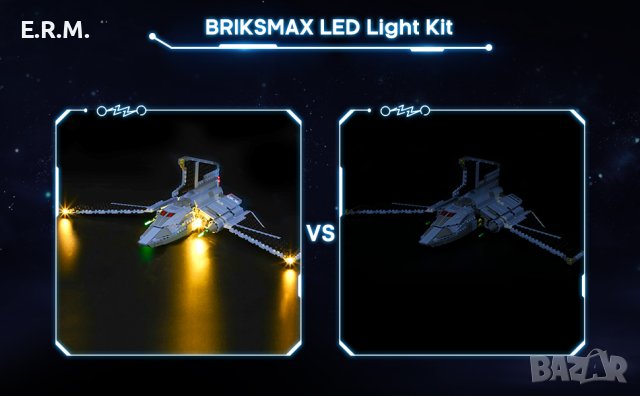 BRIKSMAX Led Lighting Kit for The Bad Batch Attack Shuttle - Съвместим с Lego 75314 Building Blocks , снимка 7 - Колекции - 41169664