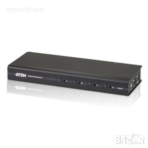 Превключвател KVM 4PC DVI-1KVM, USB, Aten CS74D SS300915