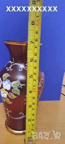 Ваза от матирано калиево стъкло, снимка 2 - Вази - 53181341