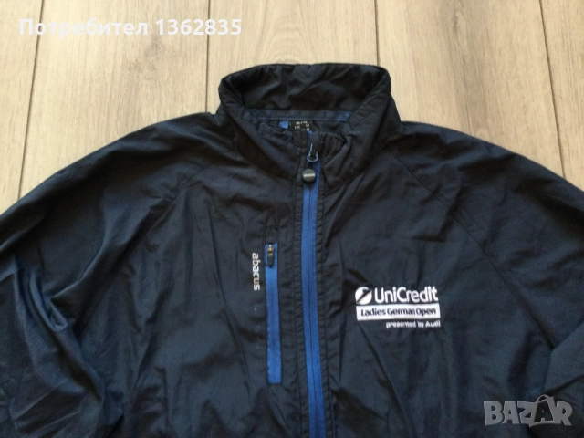  100 % оригинална синя ветровка яке за голф ABACUS размер XL от Германия, снимка 3 - Якета - 52072986