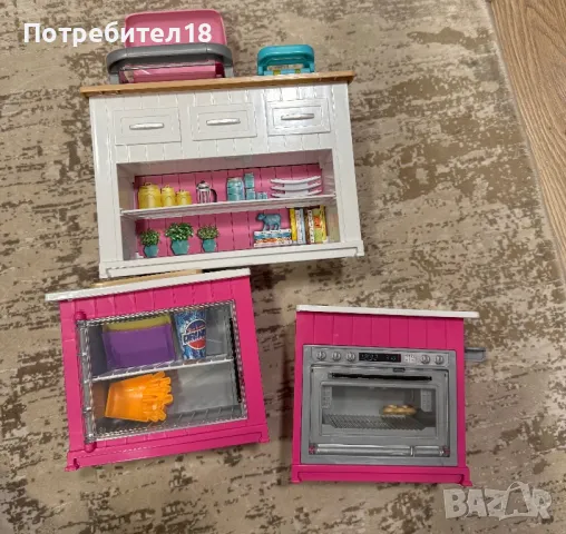 Кухня Барби със светлини и звуци Mattel, снимка 3 - Други - 49810087