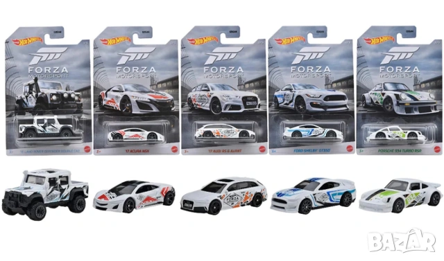 Hot Wheels Forza Motorsport Set of 5 Die-cast Cars Пълен сет oт 5 колички, снимка 2 - Коли, камиони, мотори, писти - 53102389