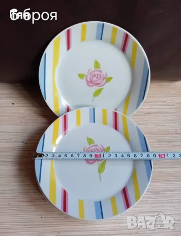 Комплект порцеланови чинии, снимка 3 - Чинии - 47553195