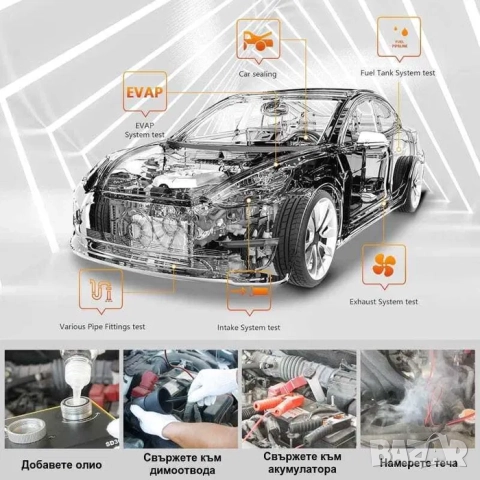 Пушек машина за диагностика на автомобили | Димен турбо детектор, снимка 4 - Други машини и части - 50195778