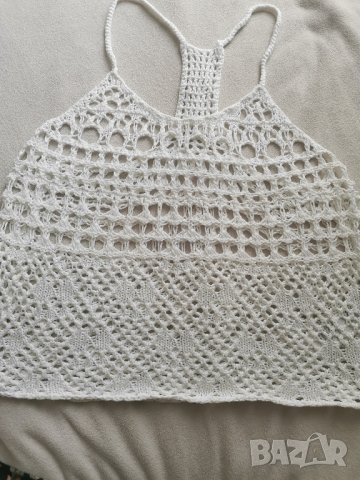 Бял памучен потник , снимка 1