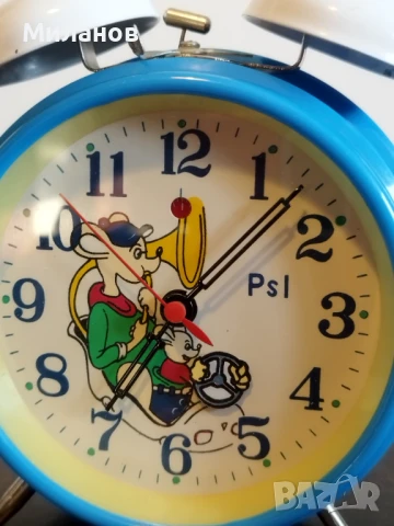 Стар механичен будилник, настолен часовник, снимка 3 - Антикварни и старинни предмети - 51290694