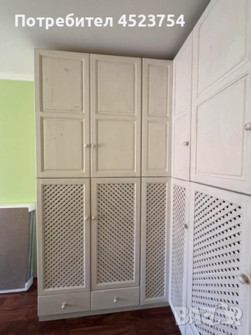 Ъглов гардероб от чам, снимка 2 - Гардероби - 53873960