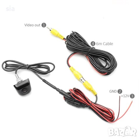  Камера за кола, подпомагане паркирането за кола за заден ход ,Широкоъгълна,Стилна, снимка 5 - Аксесоари и консумативи - 38598591