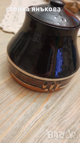 Продавам пет броя старинни черни чаши за кафе със захарница., снимка 4 - Декорация за дома - 40874189