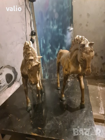 Статуетки на големи бронзови коне Авторски , снимка 3 - Антикварни и старинни предмети - 50556237