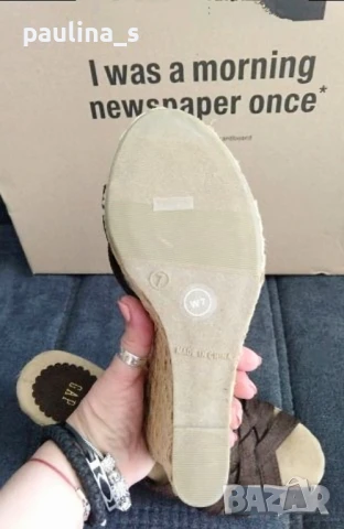 Три чифта / Сандали на платформа "Varese", "Montego bay club" и "Gap" , снимка 18 - Сандали - 36545575