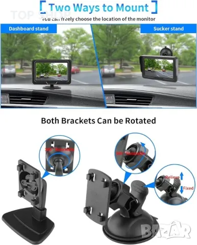 AHD камера за заден ход 1080P камера за заден ход за задно виждане, снимка 4 - Части - 48738968