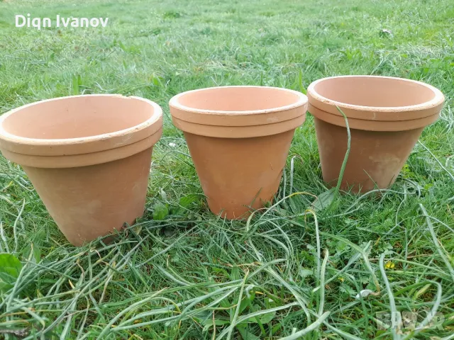 Нови глинени саксии , снимка 4 - Саксии и кашпи - 40212540