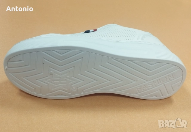 Дамски маратонки-кецове 2785 в бяло, снимка 2 - Кецове - 51655578