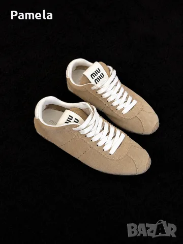 Miu Miu - plume suede sneakers ( велурени обувки ), снимка 2 - Дамски ежедневни обувки - 56238790