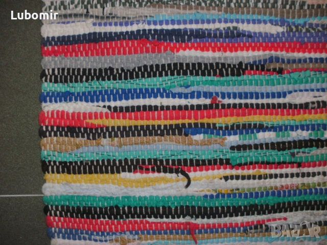 Килимче Мулти-колор - тъкан - 100% памук !!!, снимка 4 - Килими - 53560552