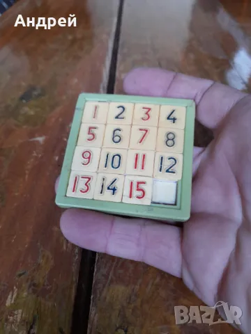 Стара детска игра,плочка за редене,подреждане #14, снимка 2 - Други ценни предмети - 49336679