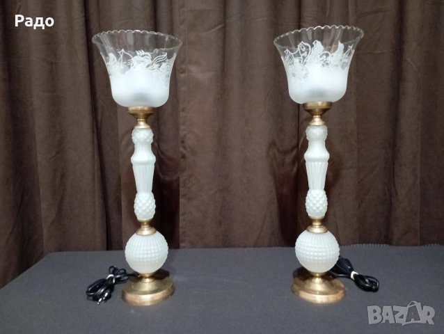 Комплект от две красиви старинни лампи - лампа