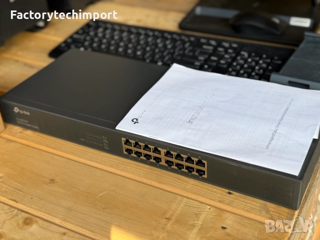 TP-Link TL-SG1016 – 16-портов гигабитов суич (Switch), снимка 2 - Суичове - 51481306