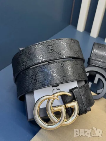 колани от естествена кожа в кутия gucci 3см, снимка 6 - Колани - 50406877
