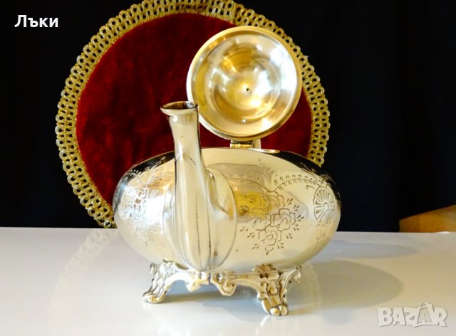 Английски бронзов чайник,кана,рококо. , снимка 8 - Антикварни и старинни предмети - 34624513