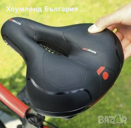 Удобна мека вело седалка за колело със светлоотразител тип стоп, снимка 2 - Аксесоари за велосипеди - 50496436