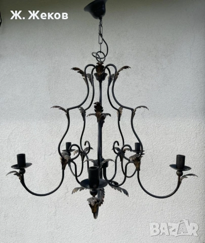 Елегантен винтидж полилей, снимка 5 - Полилеи - 53726200