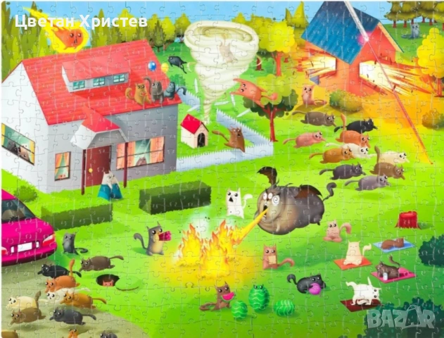 Два броя пъзели Exploding Kittens, снимка 2 - Пъзели - 52459961