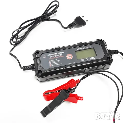 Деветстепенно зарядно за акумулатор 6V/12V с LCD дисплей