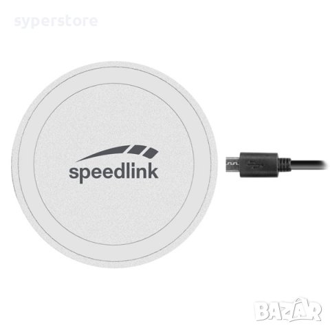 Безжично зарядно за телефон Wireless Charger Speedlink Puck 5, SL-690402-WE SS300948