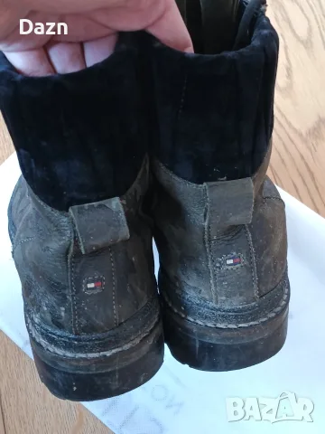 Оригинални кожени Боти Tommy Hilfiger , снимка 4 - Дамски боти - 56164332