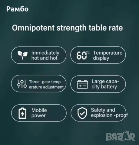 Нагревател за ръце Акумолаторна печка Външна батерия, снимка 8 - Друга електроника - 52982142