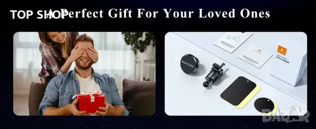 Универсален магнитна стойка за телефон за кола Miracase, снимка 8 - Селфи стикове, аксесоари - 48636575