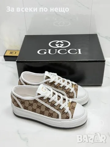 Gucci Дамски Маратонки👟Дамски Спортни Обувки Гучи👟Кецове Код E105, снимка 4 - Кецове - 55795614