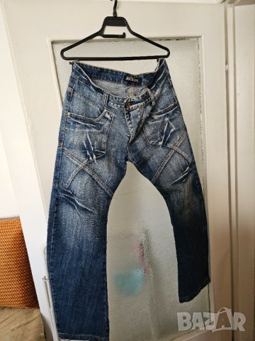 Зверски готини  мъжки дънки NATBLUE с ангелски крила - уникален модел за ценители  ангел