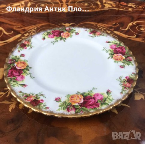 Чиния "Royal Albert Old Country Roses", снимка 2 - Чинии - 41862715